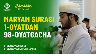 Maryam surasi 1-oyatdan 98-oyatgacha | Muhammad Said qori Muhammad Ayyub o'g'li