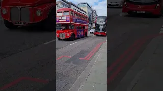 London buses from two different Era. More than 60 years#shorts