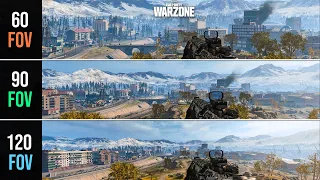 COD: Warzone 60 FOV vs. 90 FOV vs 120 FOV  Gaming (Field of View Comparison)