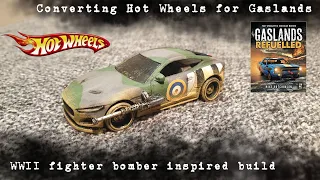 Converting Hot Wheels for Gaslands - WW2 fighter bomber inspired build