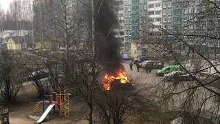 Пожар в Новом Девяткино.