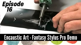 Encaustic Art How to paint a Fantasy Castle using the Stylus Pro Tutorial