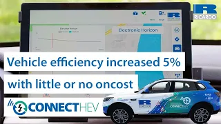5% vehicle efficiency increase using connected electronic horizon | ConnectHEV