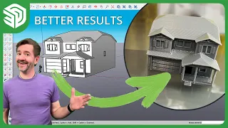 Cleaning Up Architectural Scale Models for 3D Printing | Expert Tips #sketchup