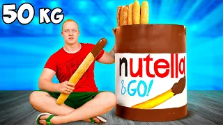 Nutella Go Gigante | Cómo hacer el Nutella Go de bricolaje más grande del mundo por VANZAI