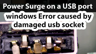 Asus Power Surge on a USB port Windows Error - Damaged USB socket repair