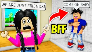 my best friend tried to kiss me in ROBLOX BROOKHAVEN RP!