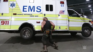 Braun Strowman flips an ambulance with Roman Reigns inside: Raw, April 10, 2017