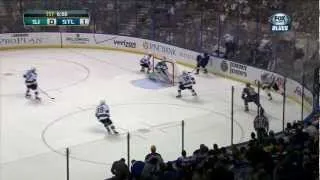 Chris Stewart goal 1-0 Mar 12 2013 San Jose Sharks vs St. Louis Blues NHL Hockey