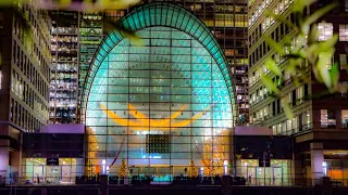 A Look At Canary Wharf During Rush Hour, London