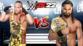 WWE 2K22 ROB VAN DAM VS. SETH ROLLINS STEEL CAGE MATCH FOR THE WWE UNITED STATES CHAMPIONSHIP!