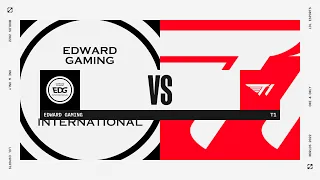 EDWARD GAMING VS T1 - GRUPOS 5 - WORLDS - 2022 - LEAGUE OF LEGENDS