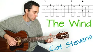 Cat Stevens - The Wind - guitar lesson / tutorial / cover with tab