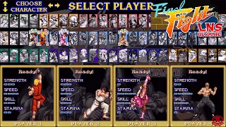 Final Fight X Street Fighter (4 Players) Co-op Gameplay - Ken/Ryu/Chun-Li/Fei Long [1080p 60fps]