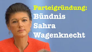 BPK: Parteigründung "Bündnis Sahra Wagenknecht - Vernunft & Gerechtigkeit" | 8. Januar 2024