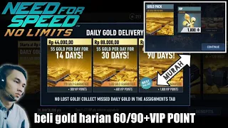 beli daily gold delivery 60 gold/day for 90 day | NFS No Limits
