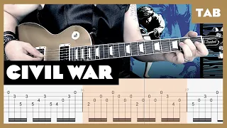 Guns N’ Roses - Civil War - Guitar Tab | Lesson | Cover | Tutorial