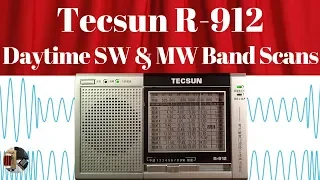 Tecsun R-912 Portable Radio | Daytime Shortwave & MW Band Scans