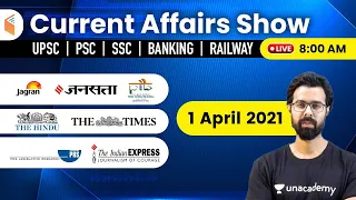 8:00 AM - 1 April 2021 Current Affairs | Daily Current Affairs 2021 by Bhunesh Sir | wifistudy