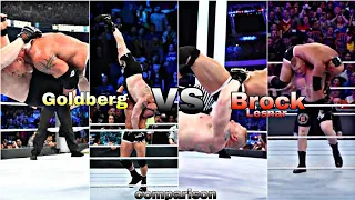 😈Brock Lesnar vs Goldberg🥵 #shorts #wwe #comparison #brocklesnar #goldberg