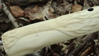 Native American style branch flute. Low B