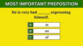 Preposition practice exercise:english grammar #englishquizmatrix