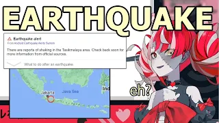 Ollie experiences a magnitude 5,6 earthquake on stream [Hololive / Eng sub]