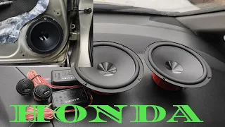 Установка компонентой акустики Hertz DSK 165.3 Honda Civic 8