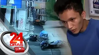 Riding-in-tandem na snatcher umano, sumemplang matapos habulin ng isang estudyante | 24 Oras