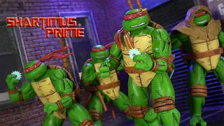 TMNT Mirage Comics 4 Pack Ninja Turtles NECA Toys Action Figure Review