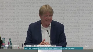 Reden von Reiner Hoffmann und Elke Hannack bei der DGB-Jahresauftaktpressekonferenz am 21.01.20