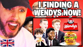 Brit Reacts to British Highschoolers try Wendy's for the first time!