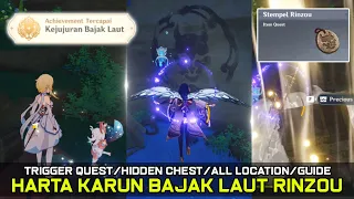 Lokasi Harta Karun Tersembunyi Lambang Rinzou (Watatsumi Hidden Quest) - Genshin Impact Indonesia