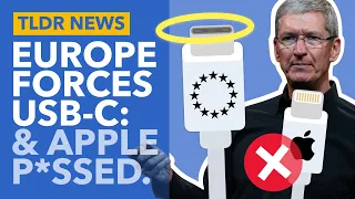 EU Requires USB-C on All Devices & Apple's Mad... - TLDR News