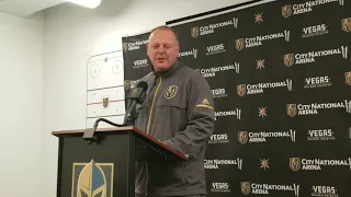 Coach Gerard Gallant on Tomas Hyka's first NHL appearance