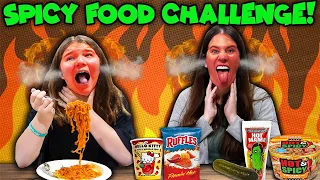 Eating SPICY FOODS Challenge!