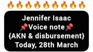 Jennifer Isaac voice note [Apostle Ken nwakama and uaag disbursement] #uaag
