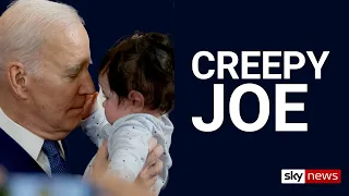 'Creepy' Joe Biden sniffs children’s hair