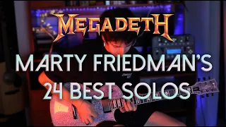 Tribute to Marty Friedman | His 24 Best Guitar Solos (Megadeth)