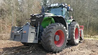 Fendt 1050 Vario getting the job done | Cutting Trees w/ AHWI M700 Mulcher | PURE POWER | DK Agri