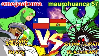 Marvel Super Heroes Vs. Street Fighter - omegaakuma vs maurohuanca 57 FT5