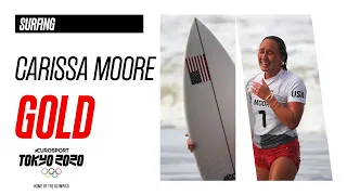 Carissa Moore USA Wins Gold | Women Surfing Highlights | Olympic Games - Tokyo 2020