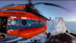 360° Kamchatka Volcano Eruption