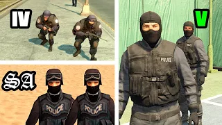 SWAT in GTA Games (Evolution)