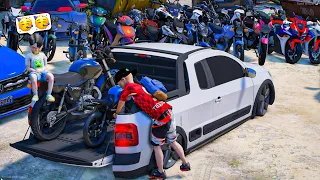 COMPREI UMA MOTO DE LEILÃO PRO MEU SOBRINHO | GTA 5: VIDA REAL