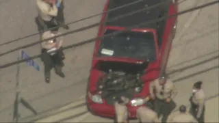 LA deputies in pursuit of vehicle near West Covina