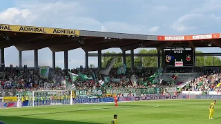 04.08.2019 SKN St. Pölten - Rapid Wien 2:2, Support & Pyro, Pyrotechnik