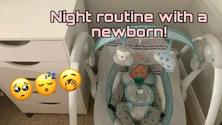 Night routine with a newborn! | Reborn Roleplay