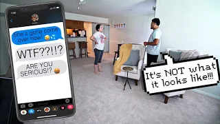 Texting My Wife “She’s Gone Come Over Now” Prank! 📲