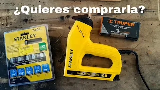 Engrapadora clavadora eléctrica Stanley 🔥 (trabajos ligeros)💡